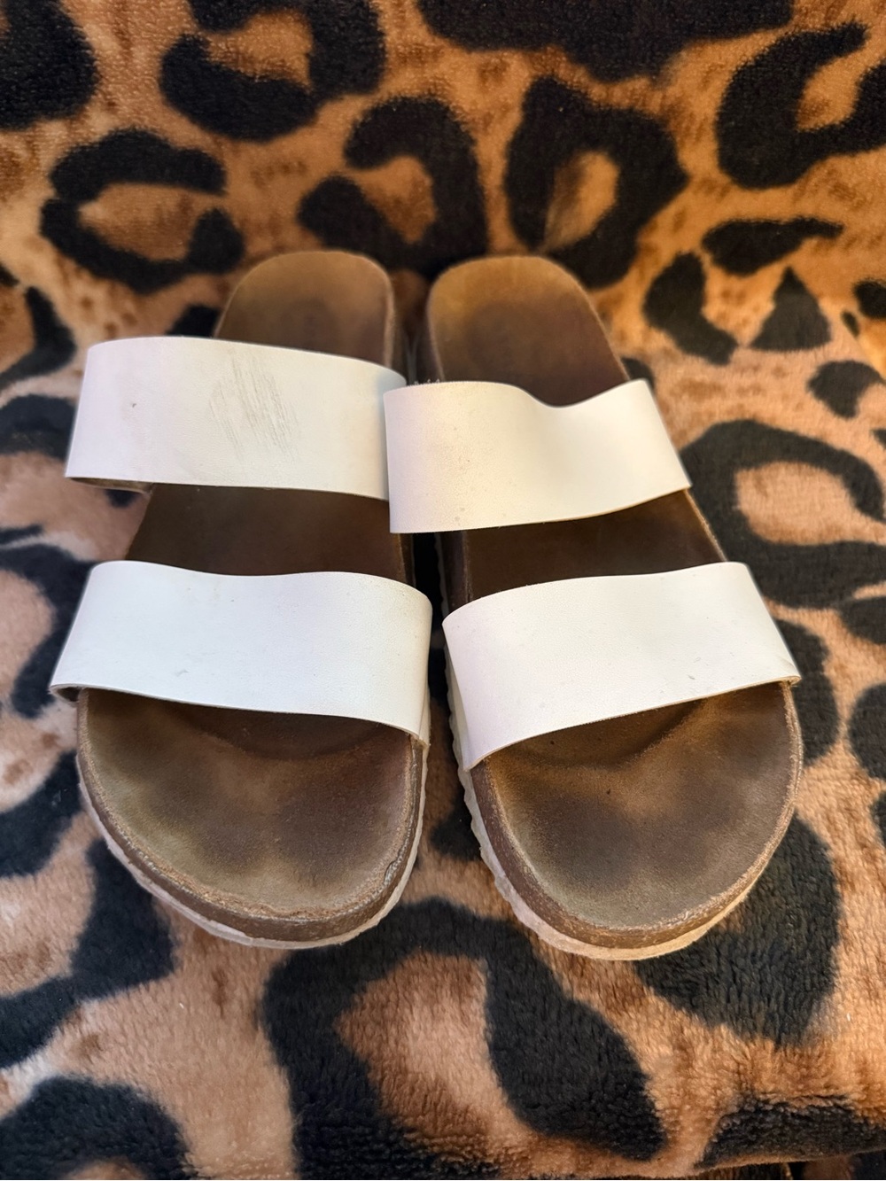 Harlow Tan Suede Slide Footbed Sandals